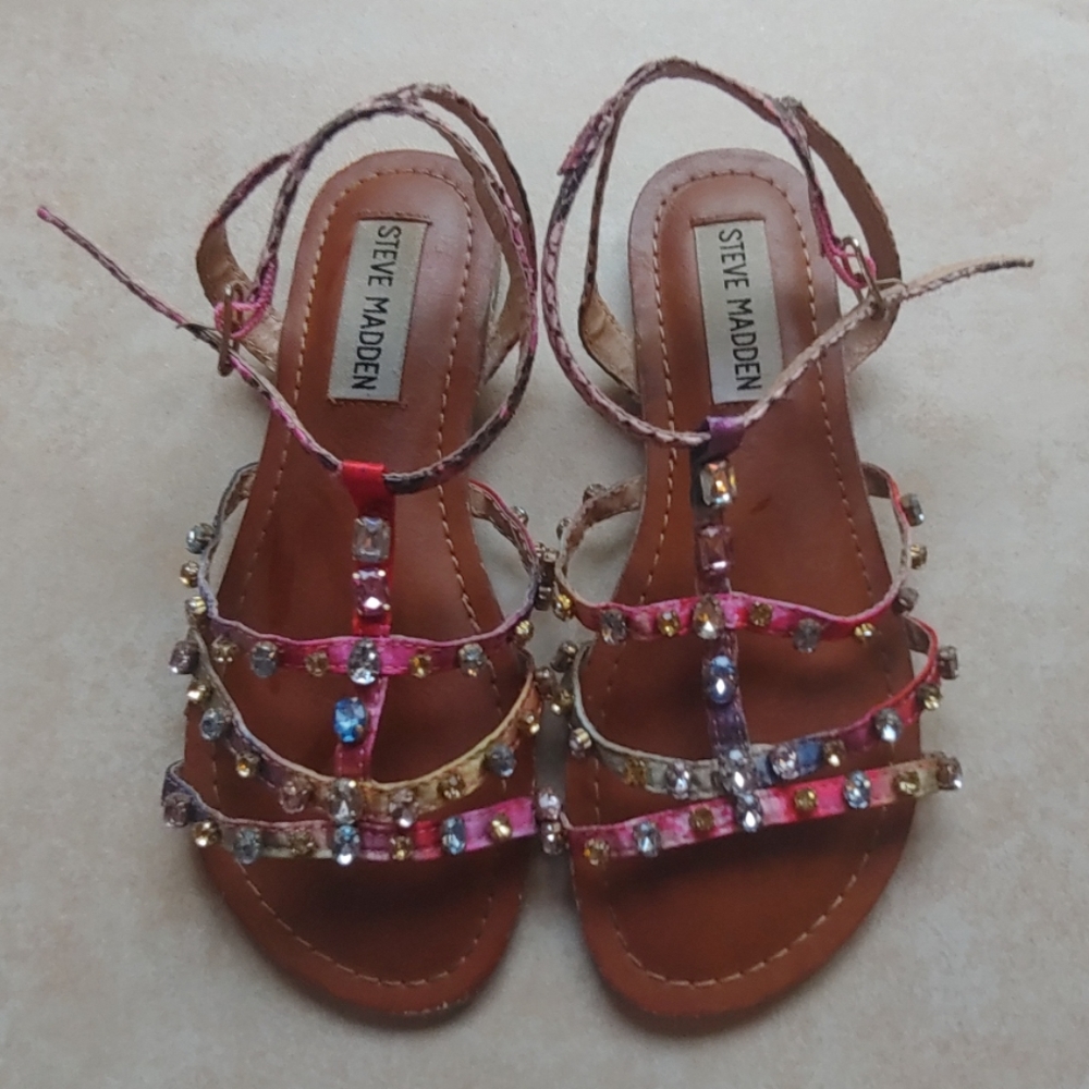 Jeweled Girls Sandals by Steve Madden